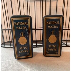 National Mazda Auto Lamp Early Advertising Tins